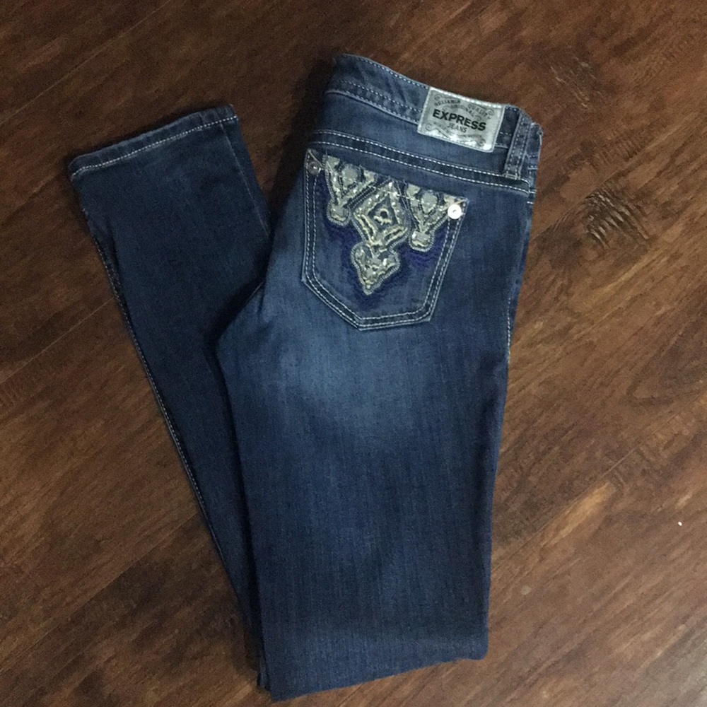 Express Low Rise Skinny Jeans